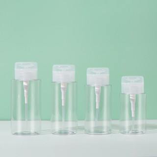 HH08-19 ขวดพลาสติกใสหัวกดปั๊มสำหรับใส่เครื่องสำอางค์ 300ml.