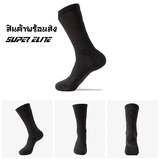 ถุงเท้าบาสเก็ตบอลชาย กีฬา ฟุตบอลแบบยาวดูดซับเหงื่อและเหงื่อระบายอากาศดี
