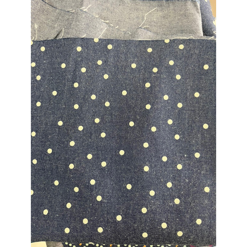 ผ้ายีนส์หลา   ลายริ้ว ลายดอก  เนื้อบาง4.5 oz    หน้า 58"/59"