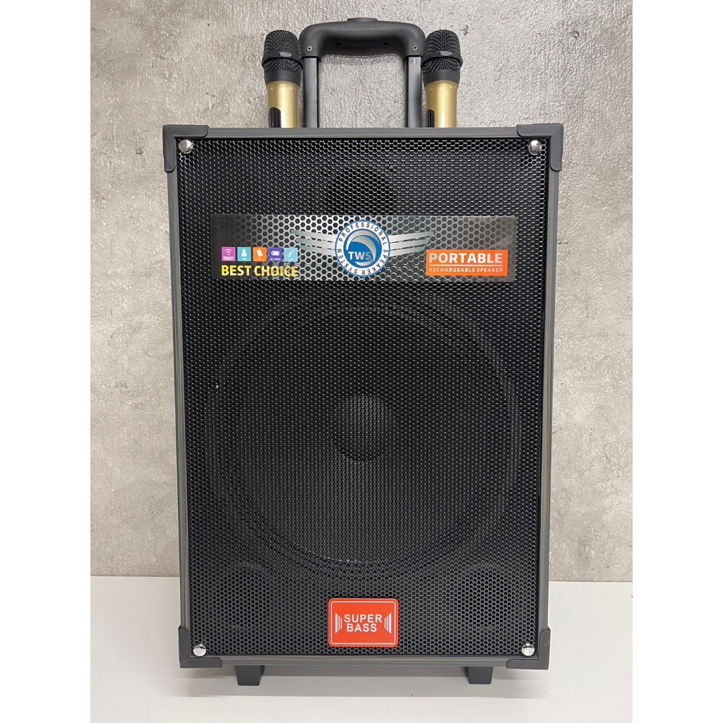 super bass ลำโพงลูทูธ รุ่น MN38 เบสแน่นสุดๆ 5000วัตต์ ฟังก์ชั่นครบ ปรับเสียงได้ เสียงดี มีคันชัก มีล้อลาก แถมฟรี ไมค์ลอย