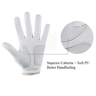 ถุงมือกอล์ฟ WeatherSof สำหรับผู้ชาย ระบายอากาศ มือซ้ายและขวา ทำจากไมโครไฟเบอร์