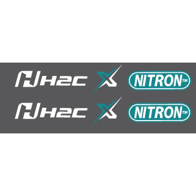 ตัวหนังสือแยกชุด Forza “H2C X NITRON” & Ohlins คู่