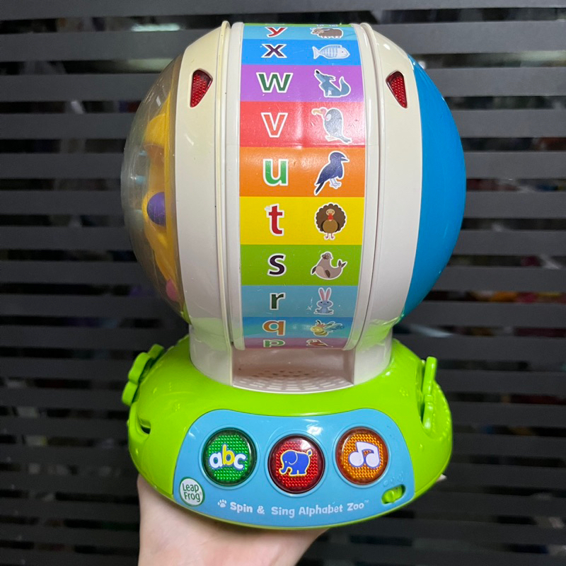 LeapFrog Spin & Sing Alphabet Zoo ของเล่นเพื่อการศึกษา ของเล่นงานสอน A-Z **มือสอง**