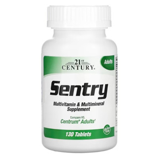 วิตามินรวม130เม็ด ถูกที่สุด! 21st Century, Sentry, Multivitamin &amp; Multimineral Supplement, 130 Tablets