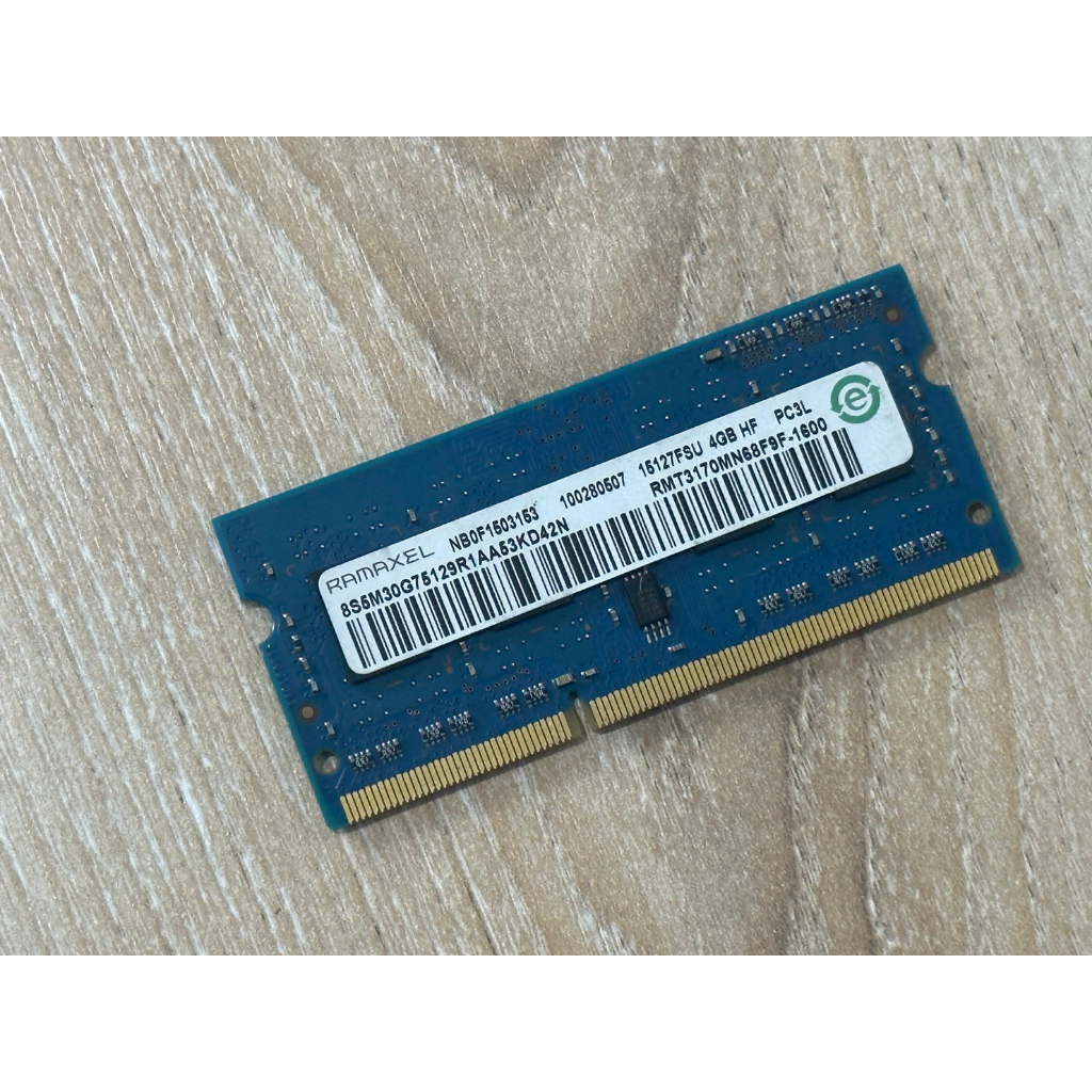 ของแท้ มือสอง สภาพดี แรมโน๊ตบุค (RAM NOTEBOOK ) DDR3L RAMAXEL 4GB bus1600 (4GB X 1)