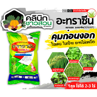 🥬 อะทราซีน(ผง) ตราหมาแดง (อะทราซีน80%WP) บรรจุ 1กิโลกรัม คุมก่อนวัชพืชใบแคบงอกในไร่อ้อย