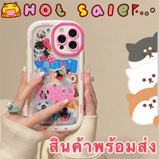 🖤ส่งจากไทยใน24ชม.🖤เคสไอโฟน 14 13 12 11 Pro Max เคส iPhone 11 ลูกสุนัข น่ารัก พกง่ายๆ การป้องกันการตก Case