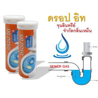 ดรอป อิท DROP IT ODORS STOPPER เม็ดฟู่ (1 หลอด) จุลินทรีย์กำจัดกลิ่นเหม็น ย่อยสลายกากของเสีย