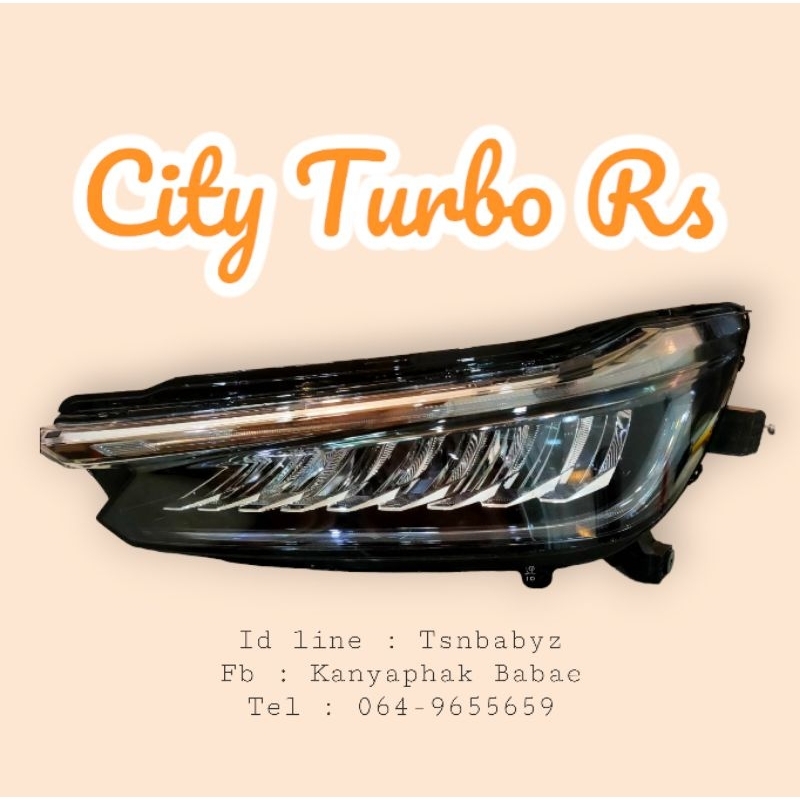ไฟหน้า Honda city turbo rs ของแท้(ข้างซ้าย)2019-2023