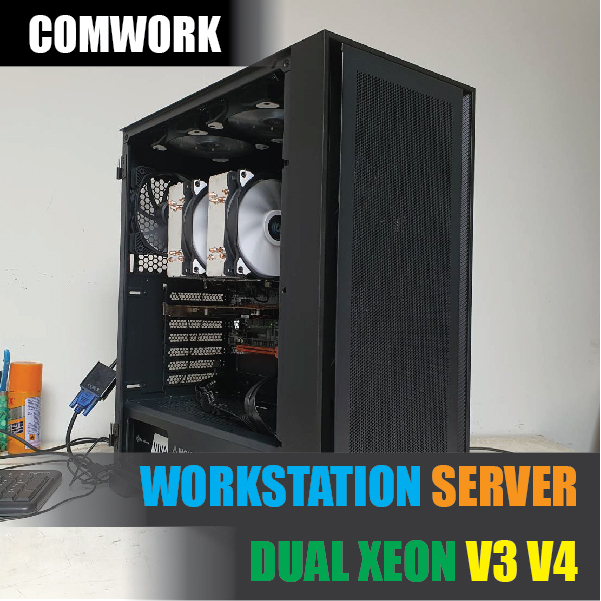 คอม 2 ซีพียู 88 เธรด 2.2-3.6GHz | ซีพียู XEON E5 V3 V4 | เมนบอร์ด X99 DUAL CPU | แรม 32GB-512GB | SERVER WORKSTATION