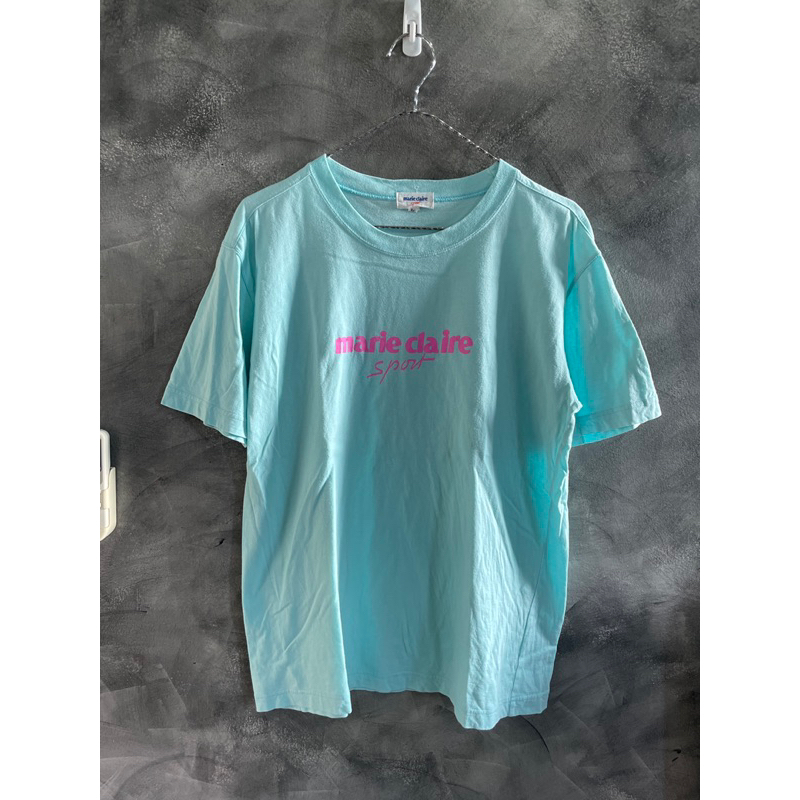 เสื้อยืดแขนสั้น แบรนด์ Marie claire สภาพดี สีสวยมาก