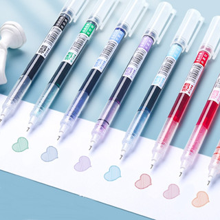 ปากกาเจล หมึกเจล 8สี 8แท่ง/กล่อง 0.5mm