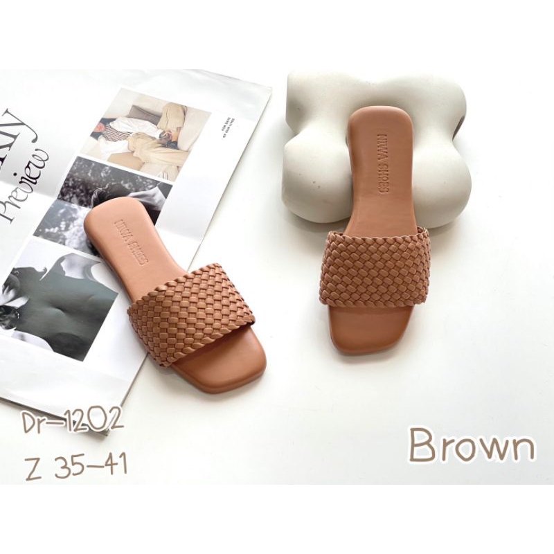 รองเท้าแตะ  รองเท้าแฟชั่น แตะแบบสวม รหัสสินค้า DR-1202 - รูปที่ 2