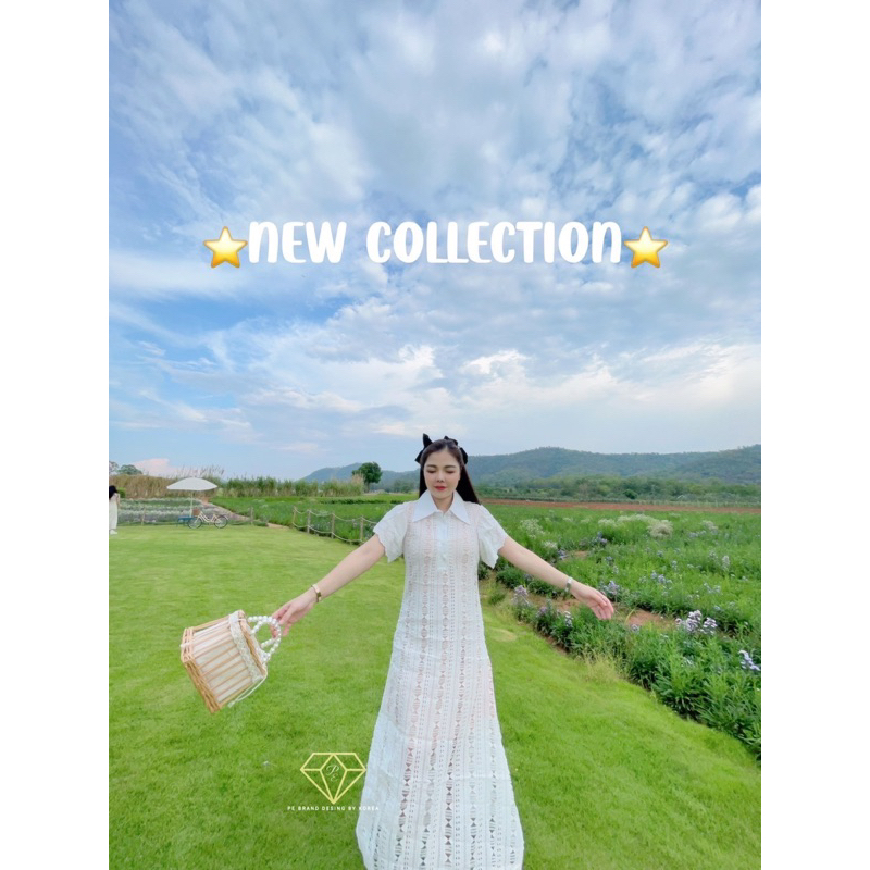 เดรสลูกไม้ สวยๆละมุนมากคร่าา ผ้าลูกไม้ทั้งชุดเกาหลีเกาใจมากค่าา