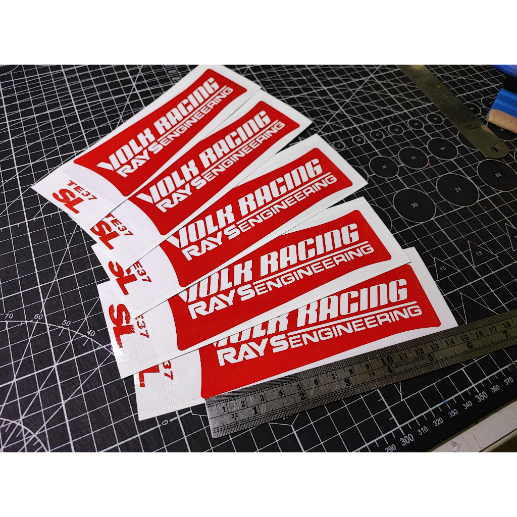 TE37 SL สติกเกอร์งานตัดสะท้อนแสง คุณภาพสูง ทนแดดฝน ทนแรงอัดฉีด sticker te37 sl