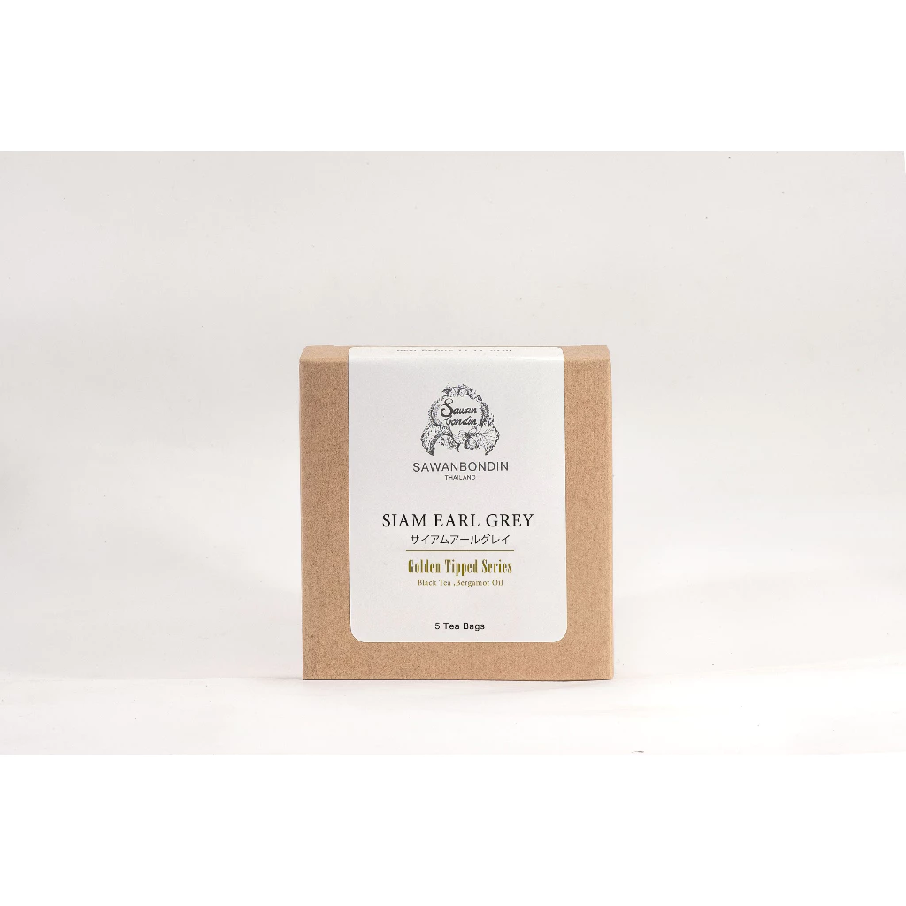SIAM EARL GRAY TEA ชาสยามเอิลเกรย์ (SAWANBONDIN)ได้รับรางวัลที่ลอนดอนประเทศอังกฤษ แบบบรรจุ 5 Tea Bag