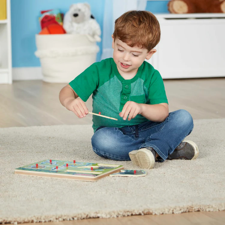 (ของแท้ USA) จิ๊กซอว์หมุด มีเสียง สวนสัตว์ Melissa & Doug Sound Puzzle Zoo จิ๊กซอว์ จิ๊กซอว์เด็ก 727 - รูปที่ 5