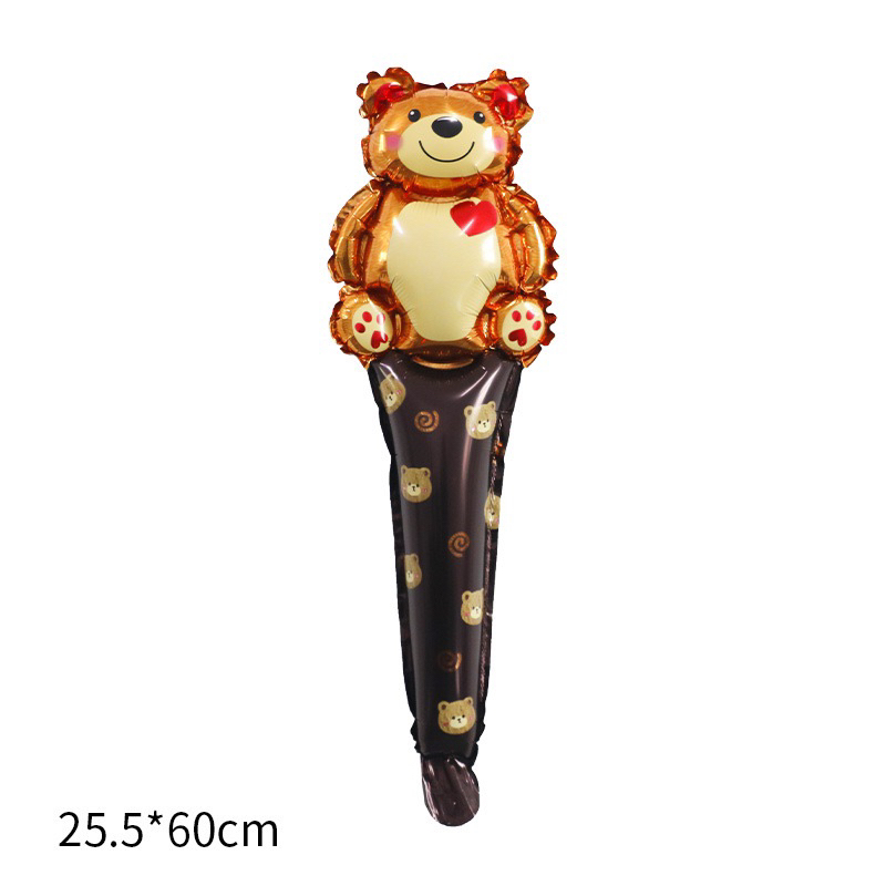 พร้อมส่งจากไทย🇹🇭 ลูกโป่งฟอยล์ แบบถือแบบยาว แบบมีก้านจับ แบบสั้น ลายเยอะมากๆค่ะ นักบินอวกาศ ไดโนเสาร์ หัวใจ - รูปที่ 5