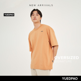 Yuedpao No.1 เสื้อยืด Signature Oversize Summer ผ้าหนาทรงสวย ยับยากรีดง่าย รับประกันไม่ย้วย 2 ปี เสื้อยืด สี Sunrise