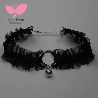 choker collar สร้อยคอลูกไม้โบว์ สร้อยคอระฆัง อุปกรณ์เสริมสุภาพสตรี ปลอกคอแม่บ้าน