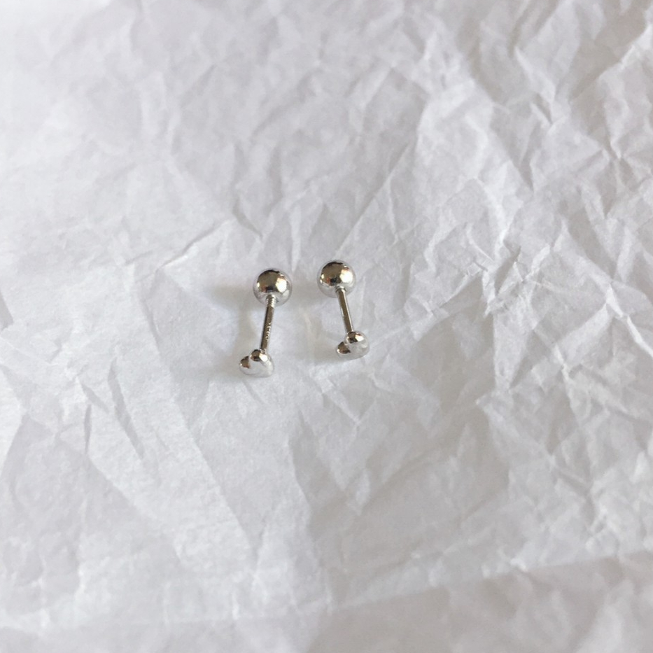 146-littlegirl gifts-Mini heart Piercing silver s925 จิวเงินแท้s925 รูปหัวใจ(ราคาต่อชิ้น)