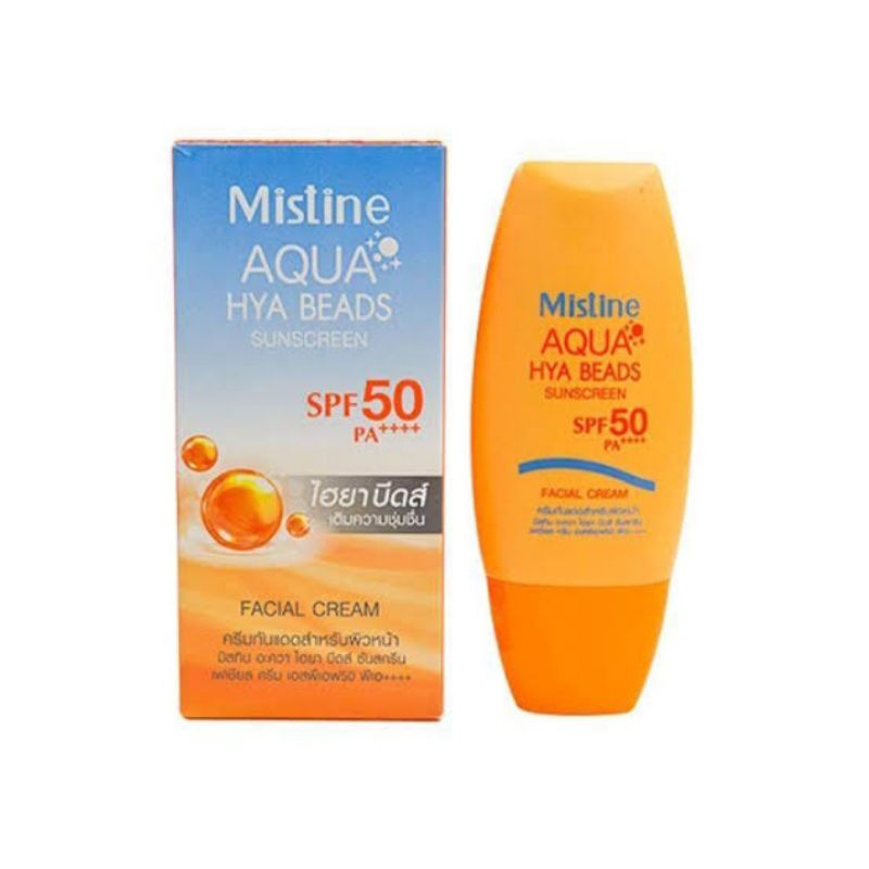 Mistine Aqua HYA Beads Sunscreen SPF 50 PA++++ 40ml.