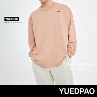 Yuedpao No.1 เสื้อยืดSignature Longsleeve Summer ผ้าหนาทรงสวย ยับยากรีดง่าย รับประกันไม่ย้วย 2 ปี สี Sandstone