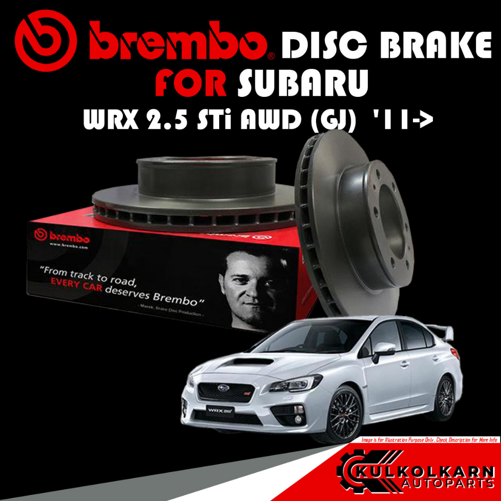 จานเบรก BREMBO SUBARU WRX 2.5 STi AWD (GJ)  11-> (09 C828 11)(09 C829 11)