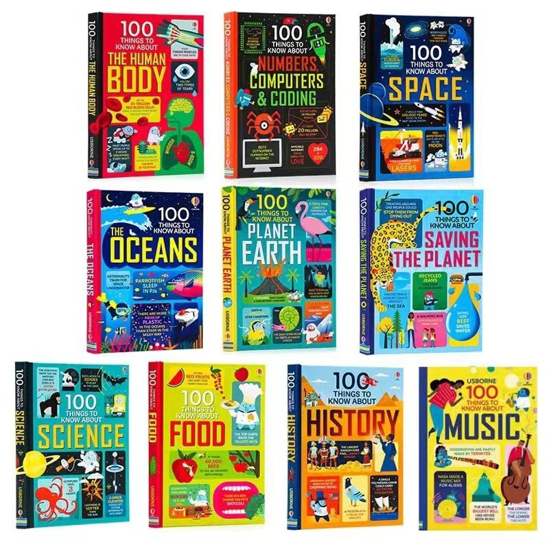 [พร้อมส่ง]🇬🇧ชุด 10 เล่ม Usborne 100 Things to Know สารานุกรม ความรู้รอบตัว