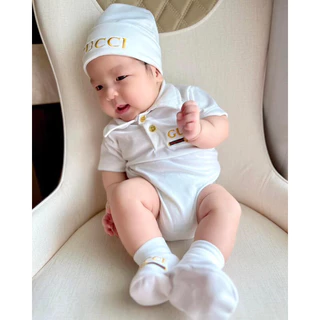 ชุดเด็กบอดี้สูทขาเว้ากุชชี่ (พร้อมส่ง)ขายแยกชิ้น