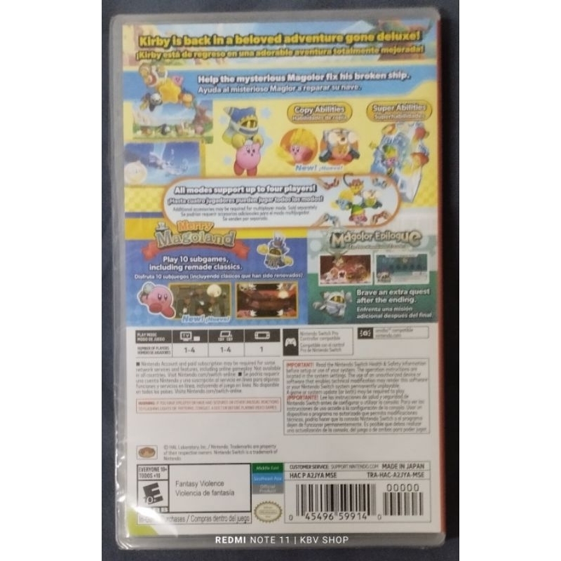 (มือ 1,2 พร้อมส่ง)Nintendo Switch : Kirby Return to Dreamland Deluxe