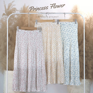 PRINCESS FLOWER SKIRT กระโปรงลายดอกทรงหางปลา