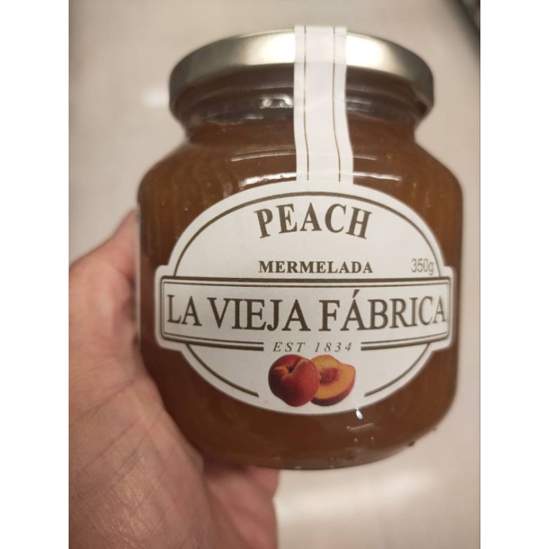 La Vieja Fabrica Peach  Mermelada แยม รส พีช เวียฮา ฟาบริกา 350กรัม