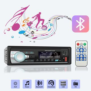 Remote Control Music USB FM Radio Aux RGB Light Hands Free Call Bluetooth Compatible Car MP3 Player