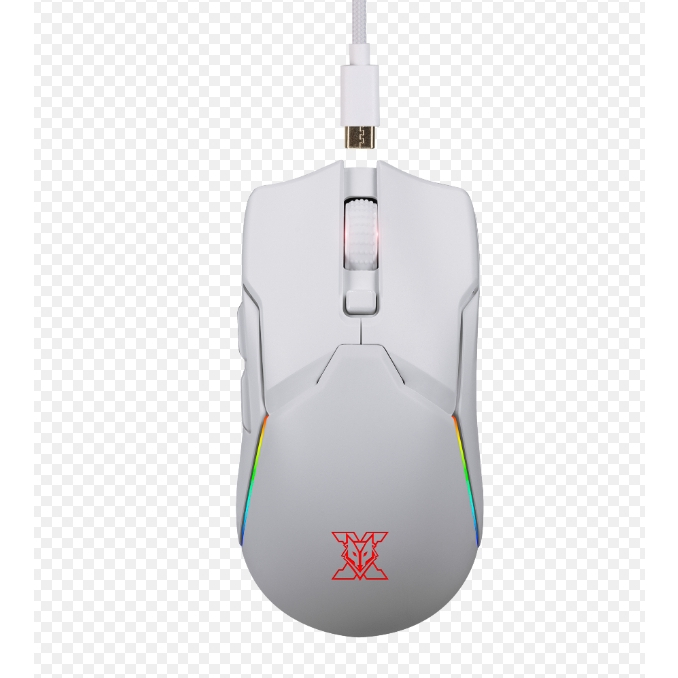 Nubwo X58 WIRELESS & WIRED MACRO เมาส์เกมมิ่งไร้สาย มีไฟ RGB ปรับ DPI ได้ ของแท้รับประกัน 2 ปี