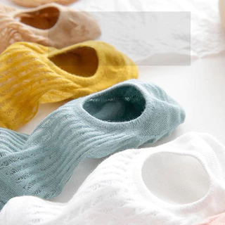 ถุงเท้าข้อเว้า ลายตาข่าย ( ระบายอากาศได้ดี ไม่อับชื้น เท้าไม่เหม็น ) Size 35-39 มีหลายสี พร้อมส่ง