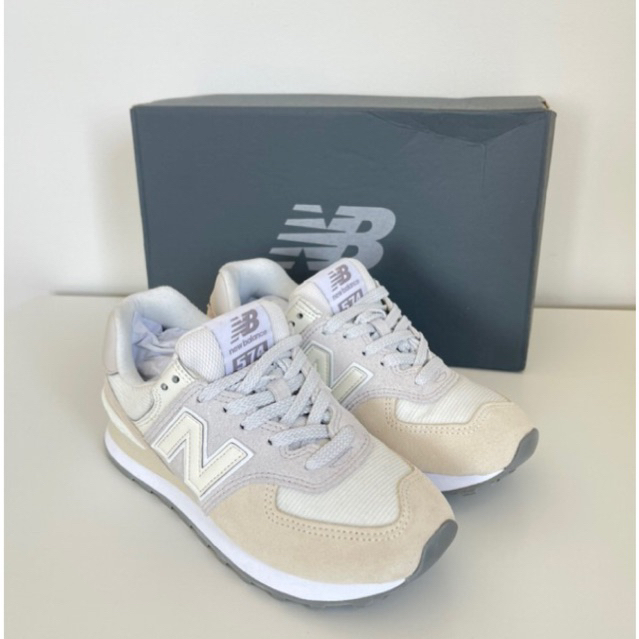 (พร้อมส่ง) New !! New Balance 574 Cream Waffle  ของแท้