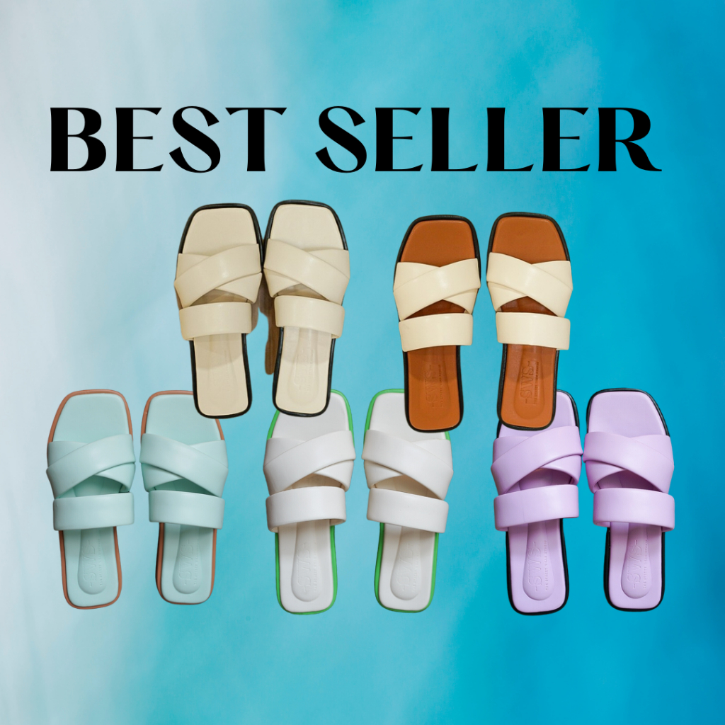 (เก็บโค้ดลด 30% หน้าร้าน)ขายดีอันดับ 1 !! The Street Wear Studio - Ruby Sandals | รองเท้าแตะ หนังนุ่ม