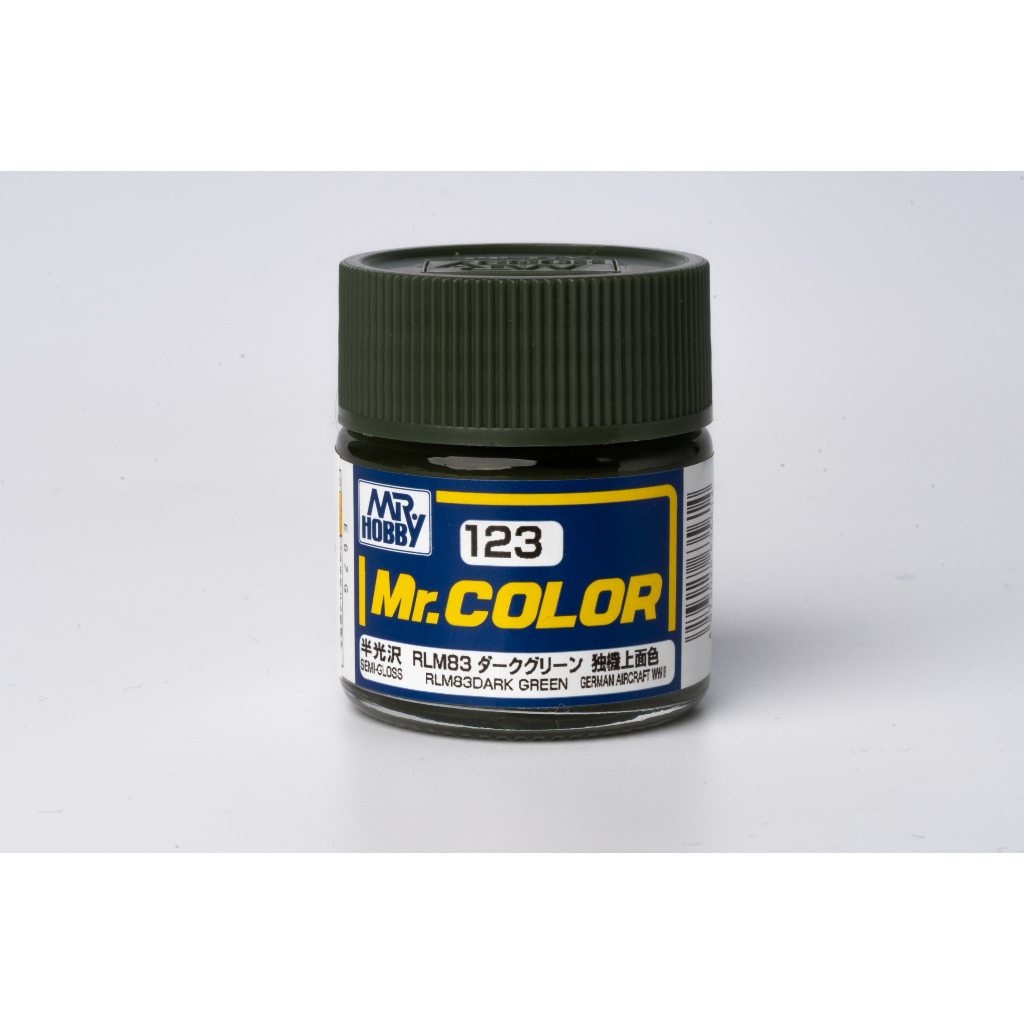 สีสูตรทินเนอร์ Mr.color 123 RLM83 Dark Green