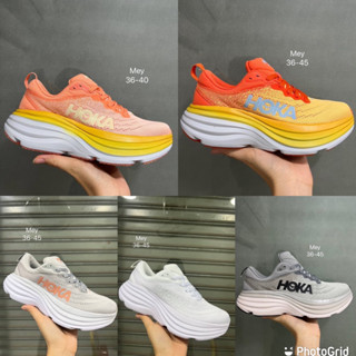 รองเท้าใส่วิ่ง🏃🏻‍♂️Hoka Bondi(wide)sz.36-45 มี4สี สำหรับผู้ชายและผู้หญิง หน้าเท้ากว้างสินค้าพร้อมส่งพร้อมกล่อง