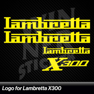 NEW!!! สติ๊กเกอร์ Lambretta Logo สะท้อนแสง  *ตรงรุ่น X300*