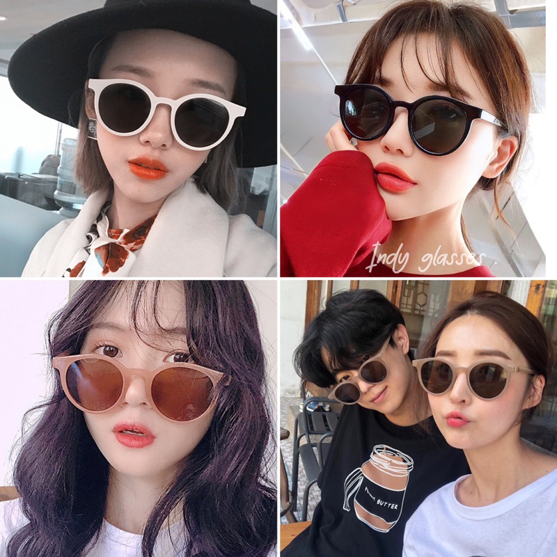 แว่นกันแดด ทรงวงกลม งานน่ารัก พร้อมส่ง ร้านไทย