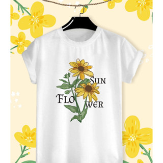 เสื้อยืดลายดอกไม้ Flower in summer