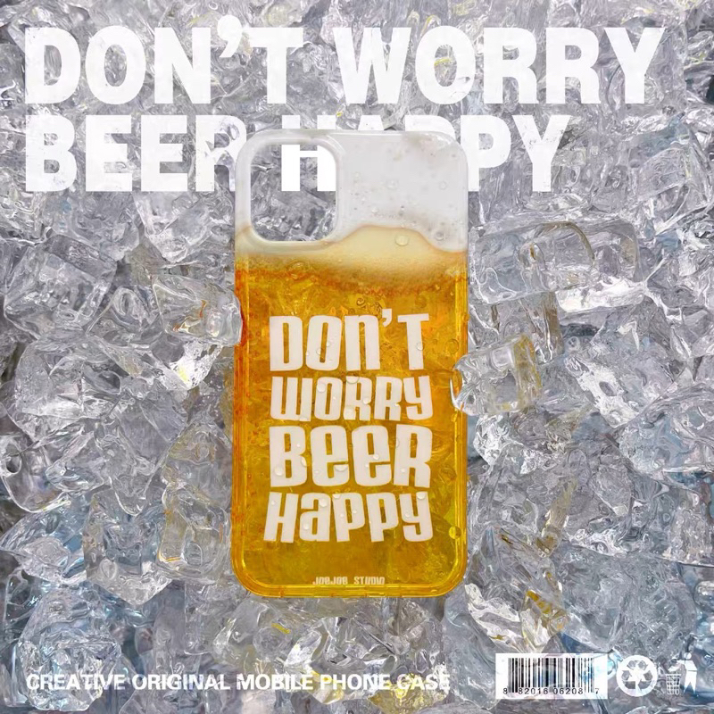 14 Pro Max พร้อมส่ง (Pre-order) เคส iphone สกรีนลาย Beer Happy จากแบรนด์ JOEJOE STUDIO