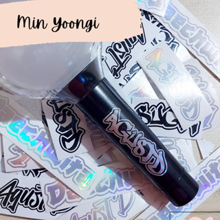 SUGA/YOONGI/AGUST D (Decals) |sticker สติ๊กเกอร์  ไดคัด กันน้ำ   BTS members cute emoji Vinyl logo premium Agust D