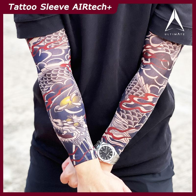 [ใส่โค้ด INCSL77 ลดเพิ่ม 50%] ปลอกแขนลายสัก ULTIMATE AIRtech+ ปลอกแขน กันแดด ลายพิมพ์ละเอียด High DPI คุณภาพ Premium - รูปที่ 2