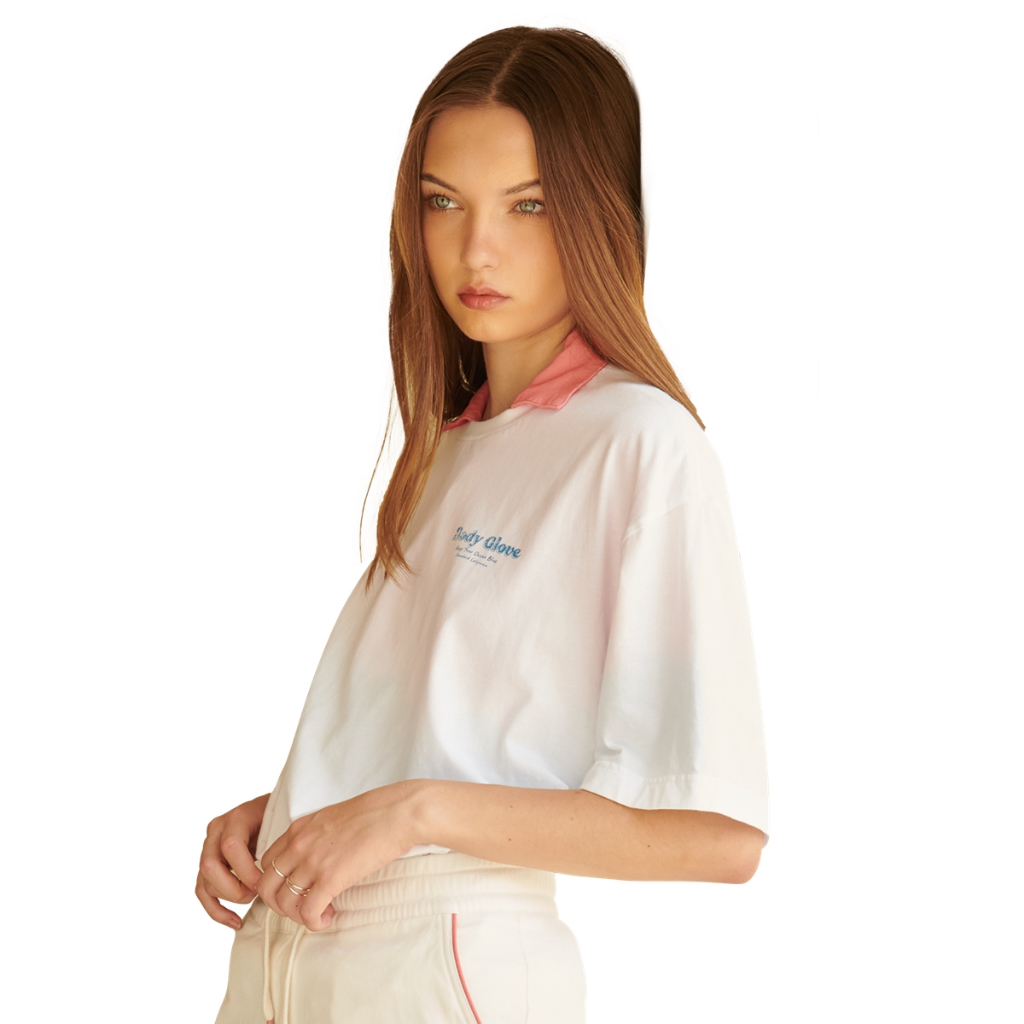 BODY GLOVE Women's SUMMER PARADISE T-Shirt เสื้อยืดแขนสั้น สีขาว-00
