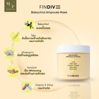 Findive Bakuchiol Ampoule in Mask 200 ml. พร้อมแปรง