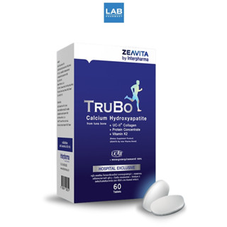 ZEAVITA By Interpharma TruBo Calcium Hydroxyapatite from tuna bone+ 60 Tablets - ทรูโบ แคลเซียม ไฮดรอกซีอะพาไทต์ จากกระดูกปลาทูน่า 60 เม็ด