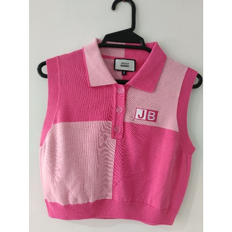เสื้อ jelly Bunny สีชมพู ไซส์S